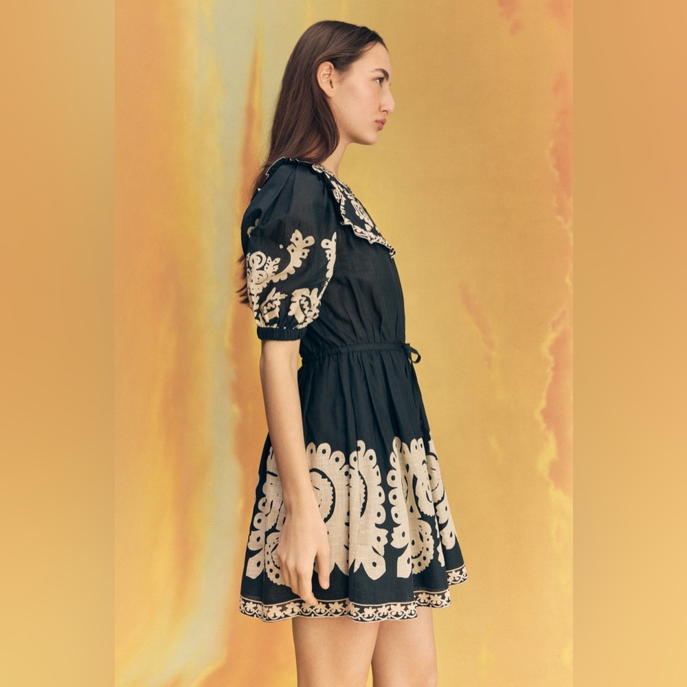 Sea New York Black and Cream Midi Dress - Picture 2 of 12